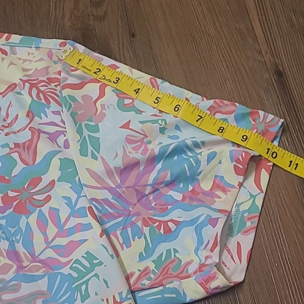 Colorful Tropical Print Men's Short Sleeve Shirt for‎ men zise XL